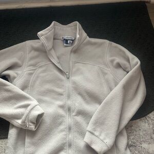 Columbia Soft Grey Fleece Jacket
